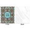Floral Minky Blanket - 50"x60" - Single Sided - Front & Back