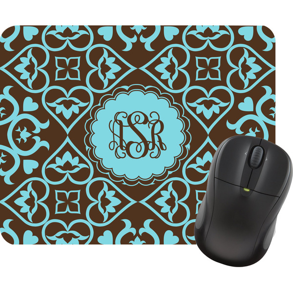Custom Floral Rectangular Mouse Pad (Personalized)