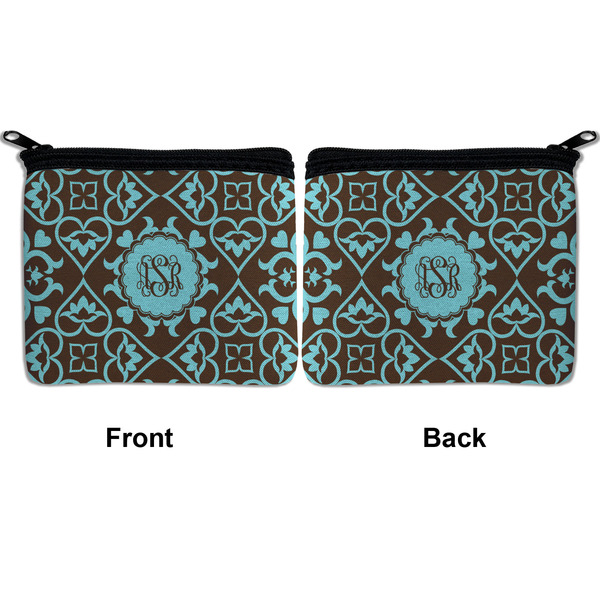 Floral Neoprene Coin Purse - Front & Back (APPROVAL)