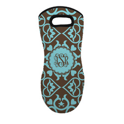 Floral Neoprene Oven Mitt w/ Monograms