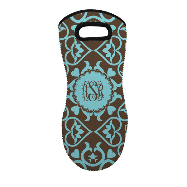 Custom Floral Neoprene Oven Mitt w/ Monograms