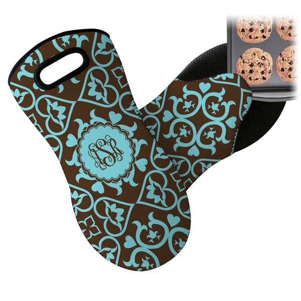 Floral Neoprene Oven Mitt