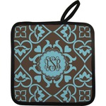 Floral Pot Holder w/ Monogram