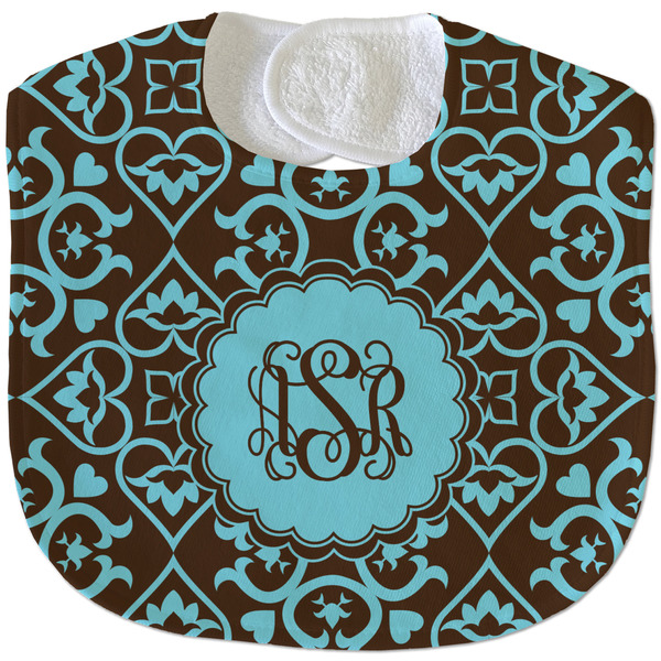 Floral New Baby Bib - Closed and Folded