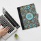 Floral Notebook Padfolio - LIFESTYLE (large)