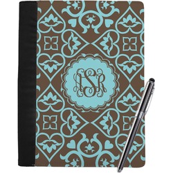 Floral Notebook Padfolio - Large w/ Monogram