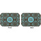 Floral Octagon Placemat - Double Print Front and Back