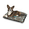 Floral Outdoor Dog Beds - Medium - IN CONTEXT