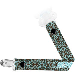 Floral Pacifier Clip (Personalized)