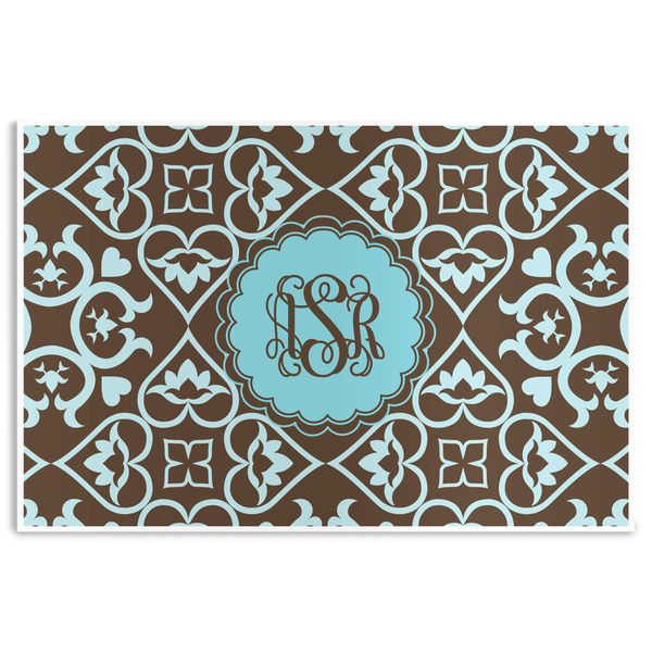Custom Floral Disposable Paper Placemats (Personalized)