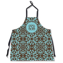 Floral Apron Without Pockets w/ Monogram