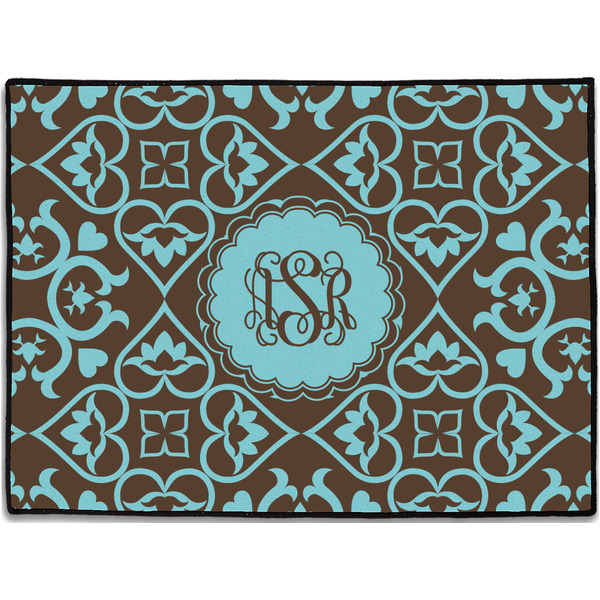 Custom Floral Door Mat (Personalized)