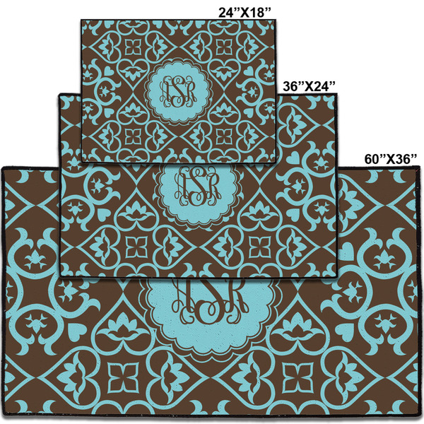 Floral Personalized Door Mat - Group Parent IMF