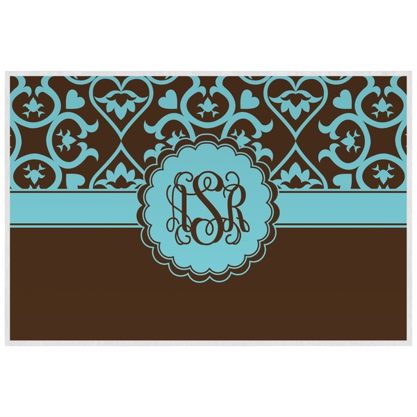 Floral Personalized Placemat (Back)