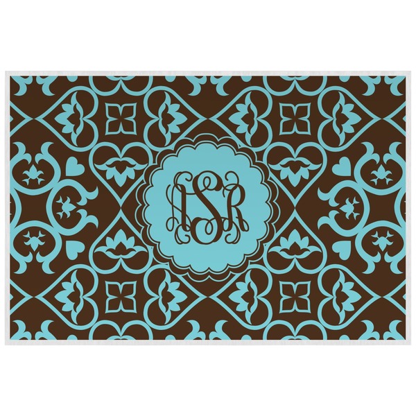 Custom Floral Laminated Placemat w/ Monogram