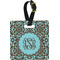 Floral Personalized Square Luggage Tag