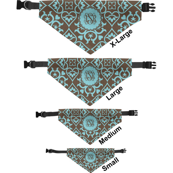 Floral Pet Bandana Sizes