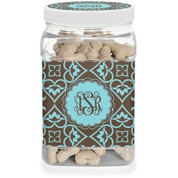 Floral Dog Treat Jar (Personalized)