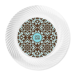 Floral Plastic Party Dinner Plates - 10" (Personalized)