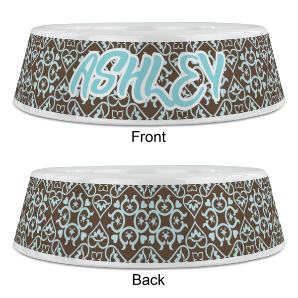 Floral Plastic Pet Bowls - Large - APPROVAL