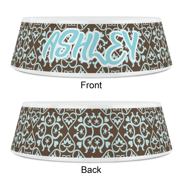 Floral Plastic Pet Bowls - Small - APPROVAL