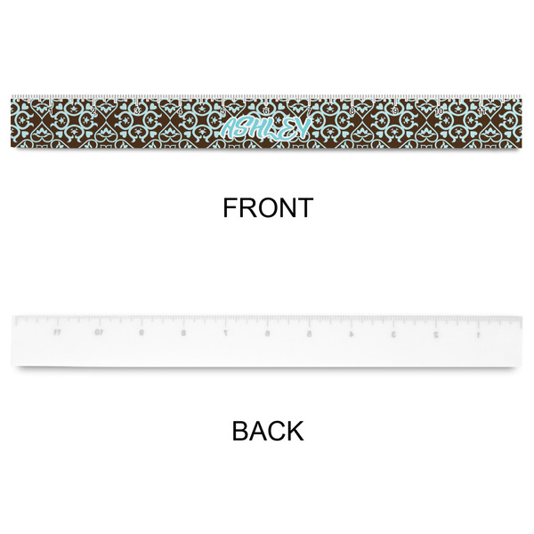 Floral Plastic Ruler - 12" - APPROVAL