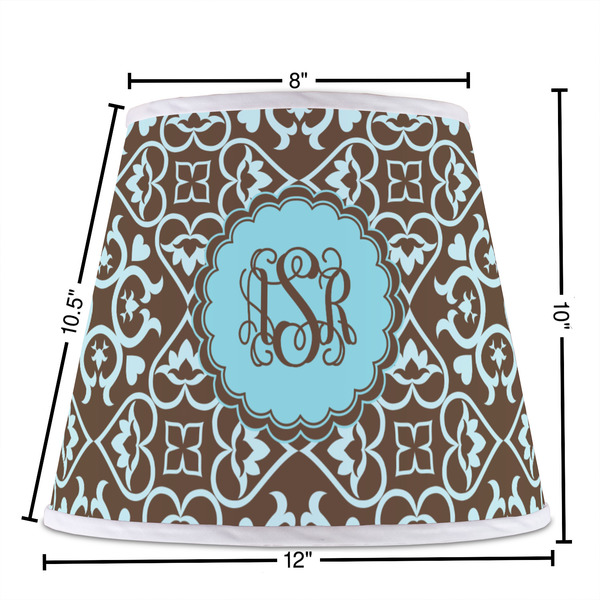 Floral Poly Film Empire Lampshade - Dimensions