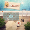Floral Pool Towel Lifestyle