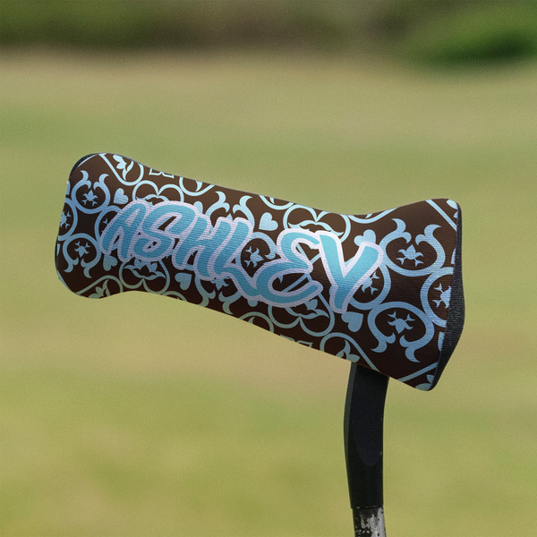Floral Putter Cover - On Putter