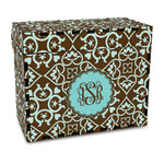 Floral Wood Recipe Box - Full Color Print (Personalized)