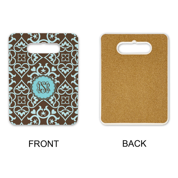 Floral Rectangle Trivet with Handle - APPROVAL