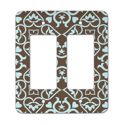 Floral Rocker Style Light Switch Cover - Two Switch
