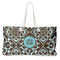 Floral Large Tote Bag with Rope Handles (Personalized)