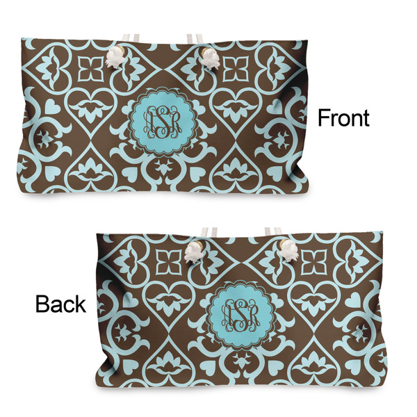 Floral Large Rope Tote - From & Back View