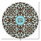 Floral Round Area Rug - Size