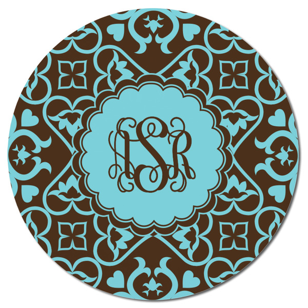 Floral Round Fridge Magnet - FRONT