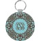 Floral Round Keychain (Personalized)