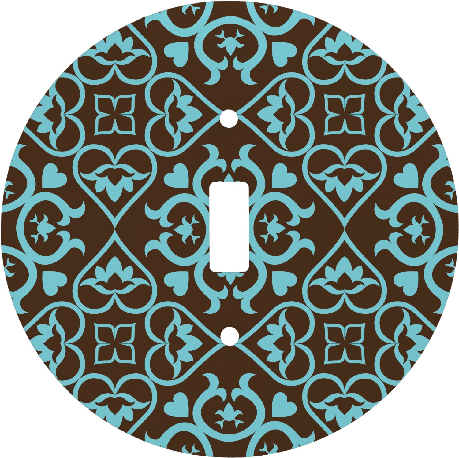 Floral Round Light Switch Cover (Personalized) YouCustomizeIt