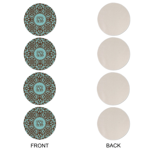 Floral Round Linen Placemats - APPROVAL Set of 4 (single sided)