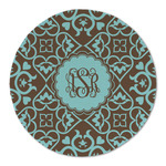 Floral Round Linen Placemat (Personalized)