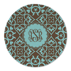 Floral Round Linen Placemat (Personalized)