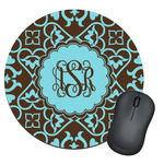 Floral Round Mouse Pad (Personalized)