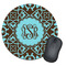 Floral Round Mouse Pad
