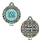 Floral Round Pet ID Tag - Large - Approval