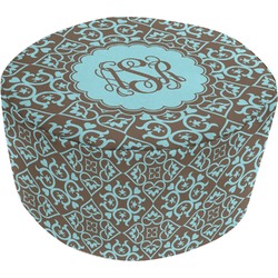 Floral Round Pouf Ottoman (Personalized)