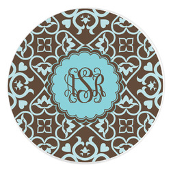 Floral Round Stone Trivet (Personalized)