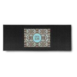 Floral Rubber Bar Mat (Personalized)