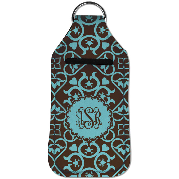 Floral Sanitizer Holder Keychain - Large (Front)