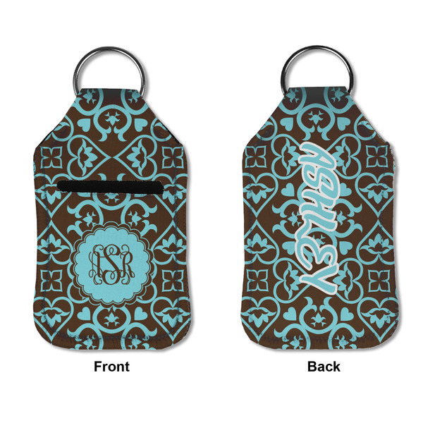 Floral Sanitizer Holder Keychain - Small APPROVAL (Flat)