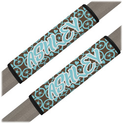 Floral Seat Belt Covers (Set of 2) (Personalized)